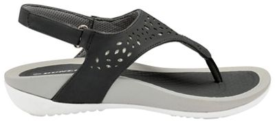 Black 'Dunlop' ladies toe post comfort sandals